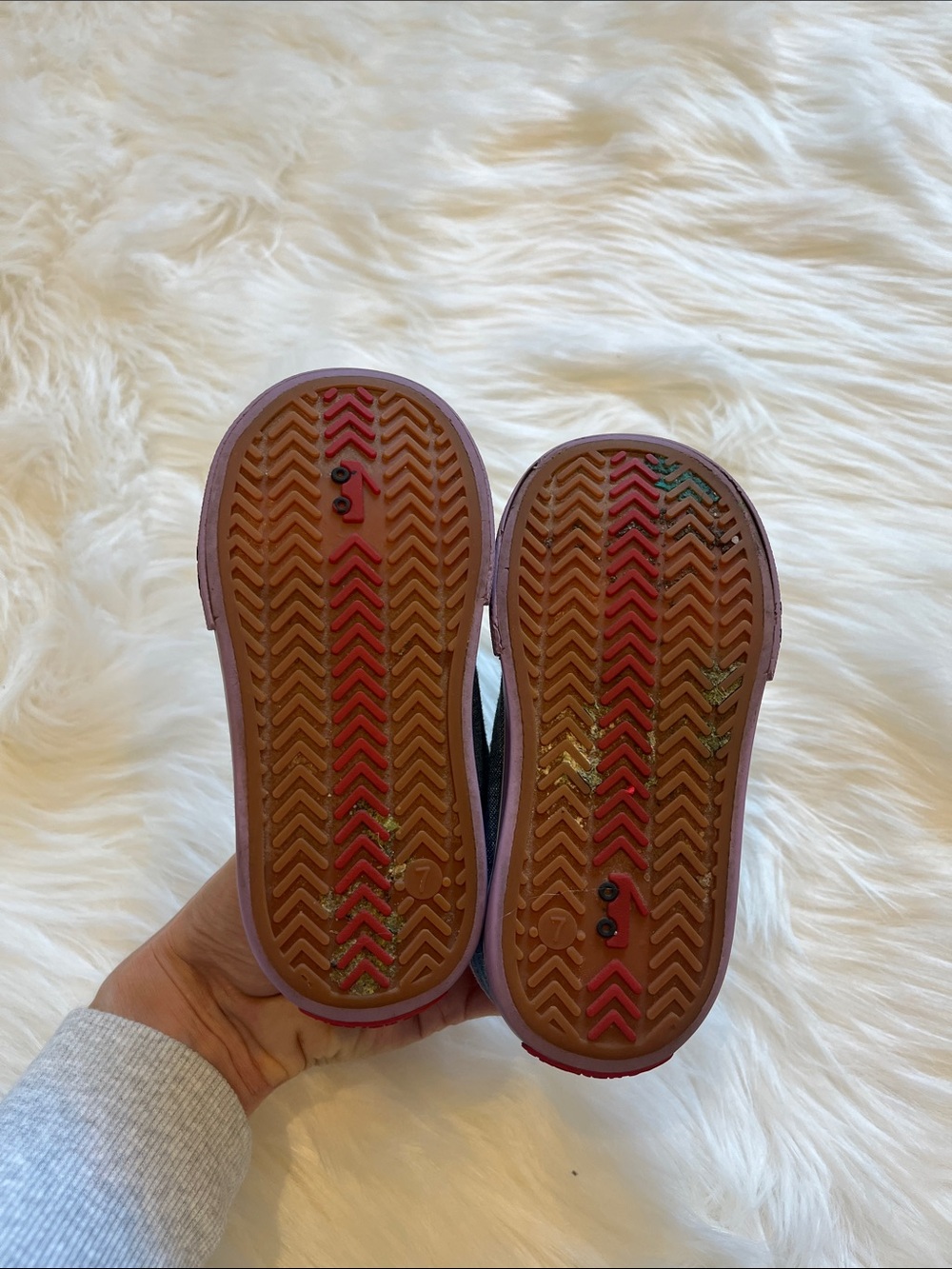 See Kai Run Kristin Happy Chambray Shoes - Rainbows and Hearts - Picture 9 of 10